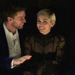 Patrick Schwarzenegger and Miley Cyrus, both wearing Tom Ford,
