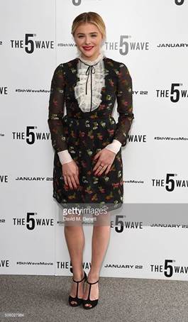 Chole Moretz in Casadei al “The 5th Wave” - Photocall, London