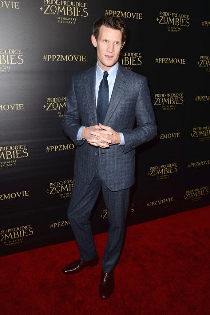 Matt Smith in Thom Sweeney alla Pride And Prejudice And Zombies premiere, Los Angeles
