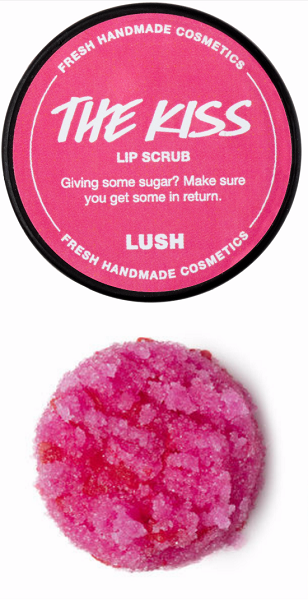 Lush Labbrasivo The Kiss: con mandarino ed olio di mandorle per labbra liscissime e baci dolcissimi. €7,95 in ed.limitata.