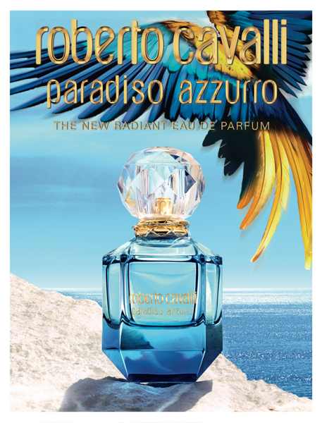 Paradiso Azzurro by Roberto Cavalli sarà la fragranza simbolo di questa primavera/estate 2016. Il gioco di note agrumate frizzanti e sensuali del gelsomino, è reso persistente e magnetico dalla scia legnosa del fondo.