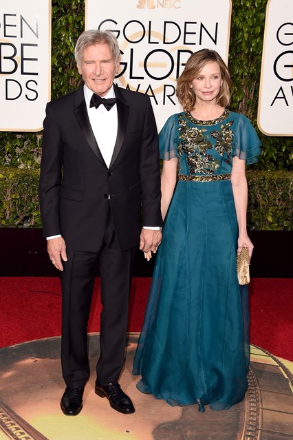 Harrison Ford e Calista Flockhart in Andrew Gn gown