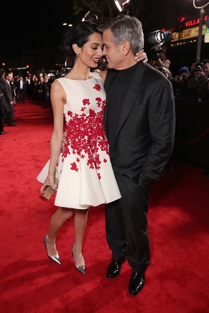 Amal e George Clooney alla Hail, Caesar! premiere, California