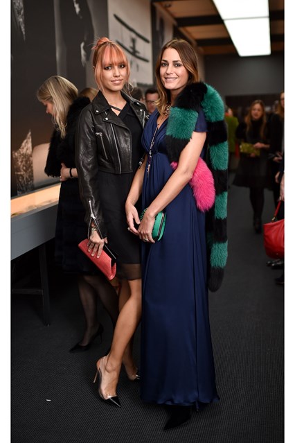 Amber e Yasmin Le Bon in Leon Max al Vogue 100 Opening Party, London