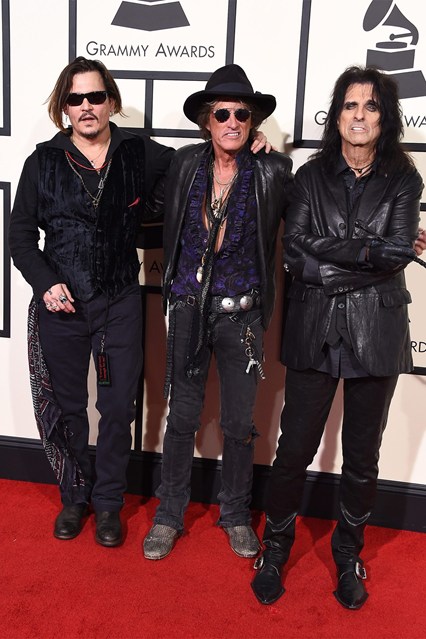 Johnny Depp, Joe Perry e Alice Cooper